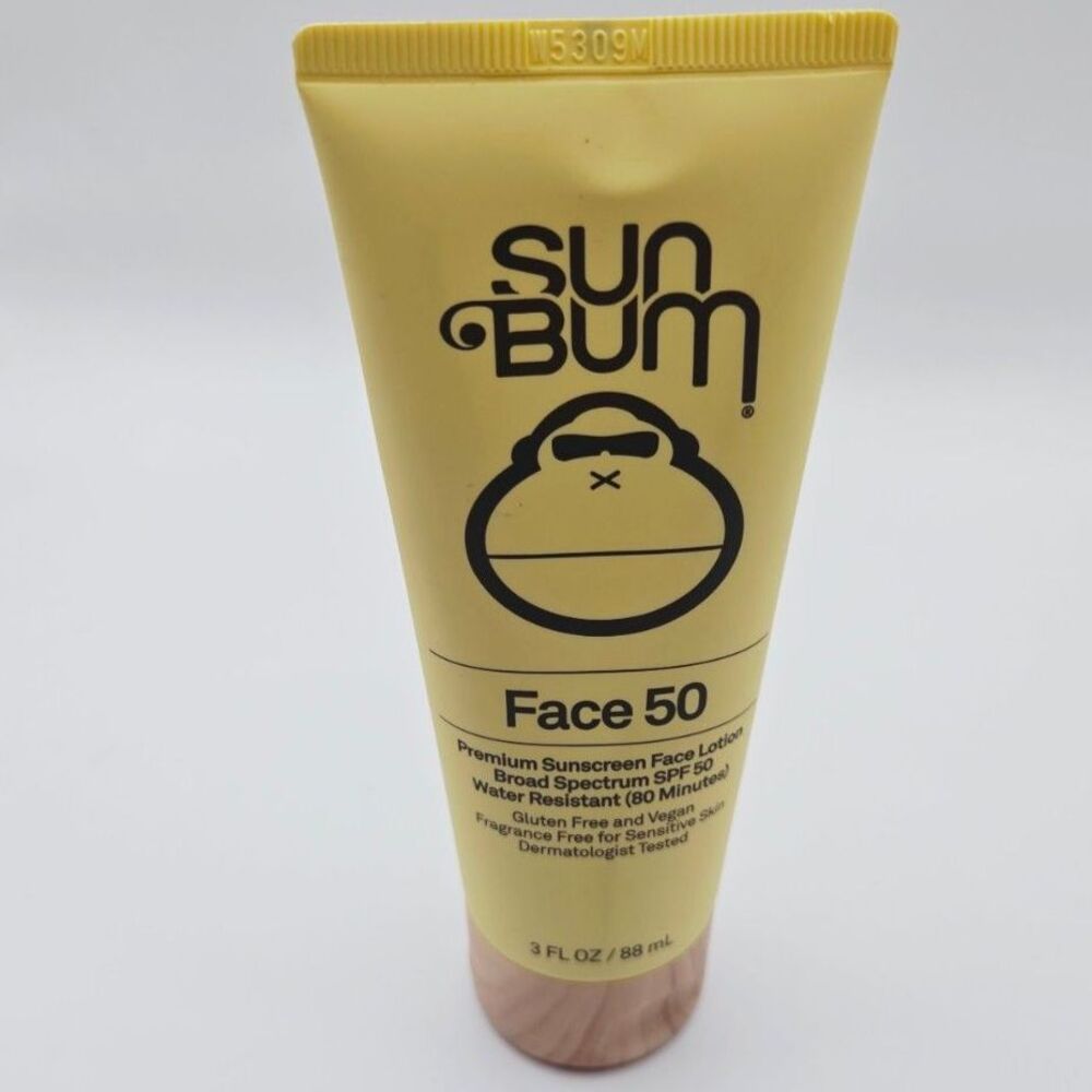 Sun Bum Face 50 Premium Sunscreen Face Lotion SPF 50 3 fl oz / 88 mL Sealed